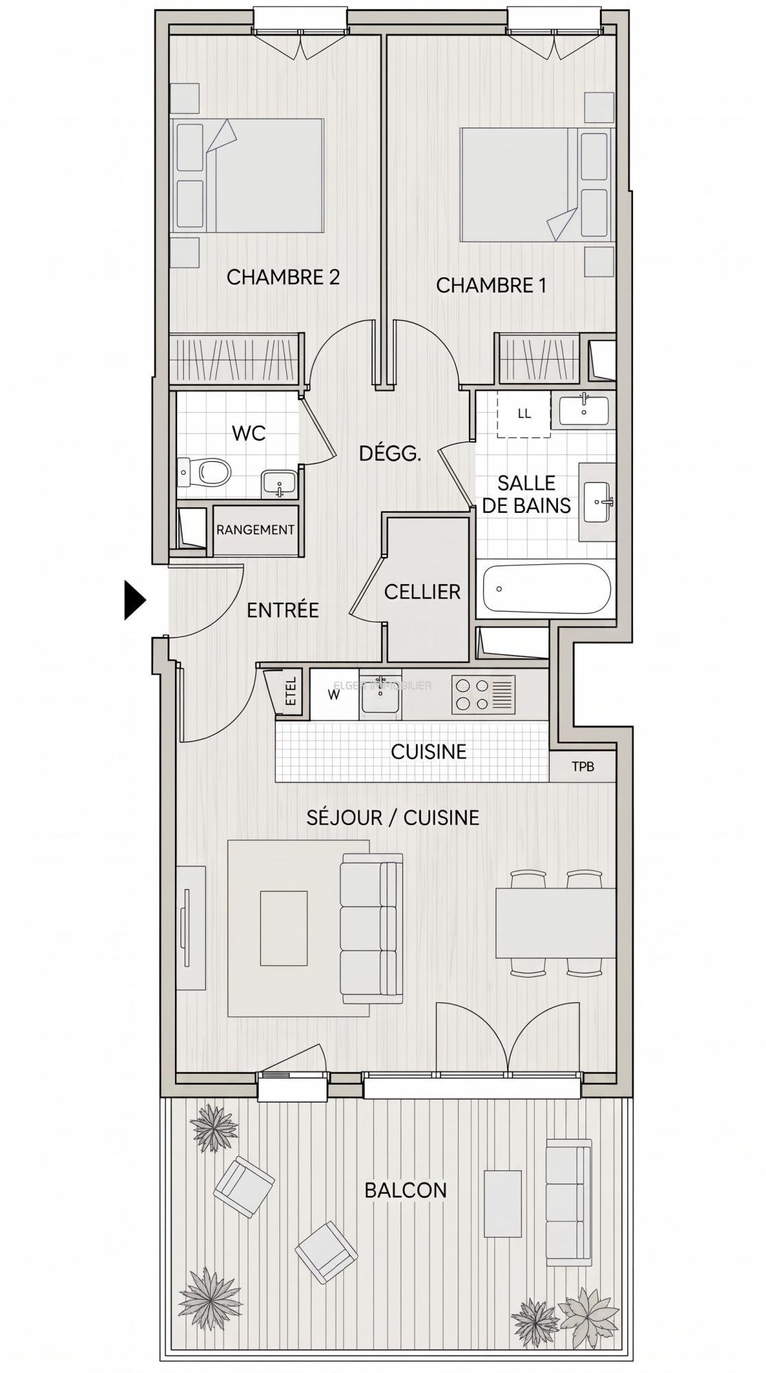 apartment 3 Rooms for rent on Alfortville (94140)